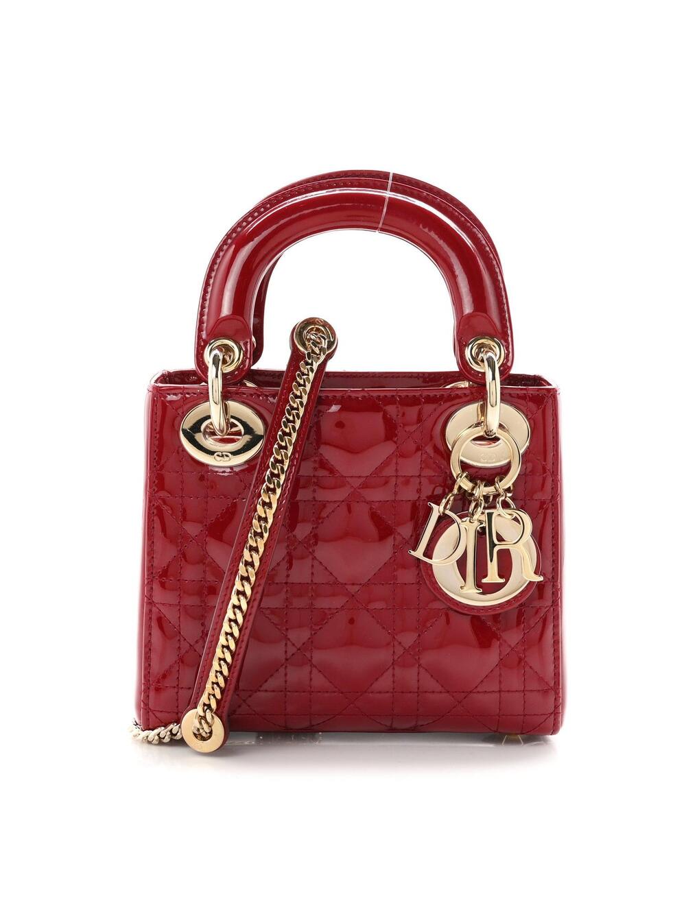 Christian Dior Patent Cannage Mini Lady #365941C35B